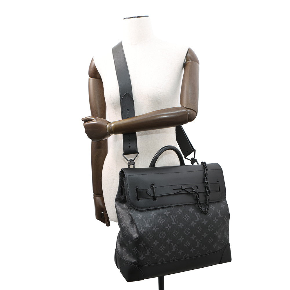 LOUIS VUITTON Steamer NoirM44731 Monogram Eclipse Size PM