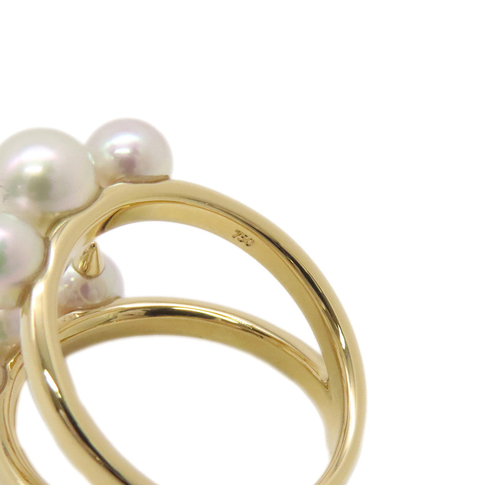 TASAKI Danger Signature Pearl Ring Size #13R-4497-18KYG K18YG Akoya Pearl