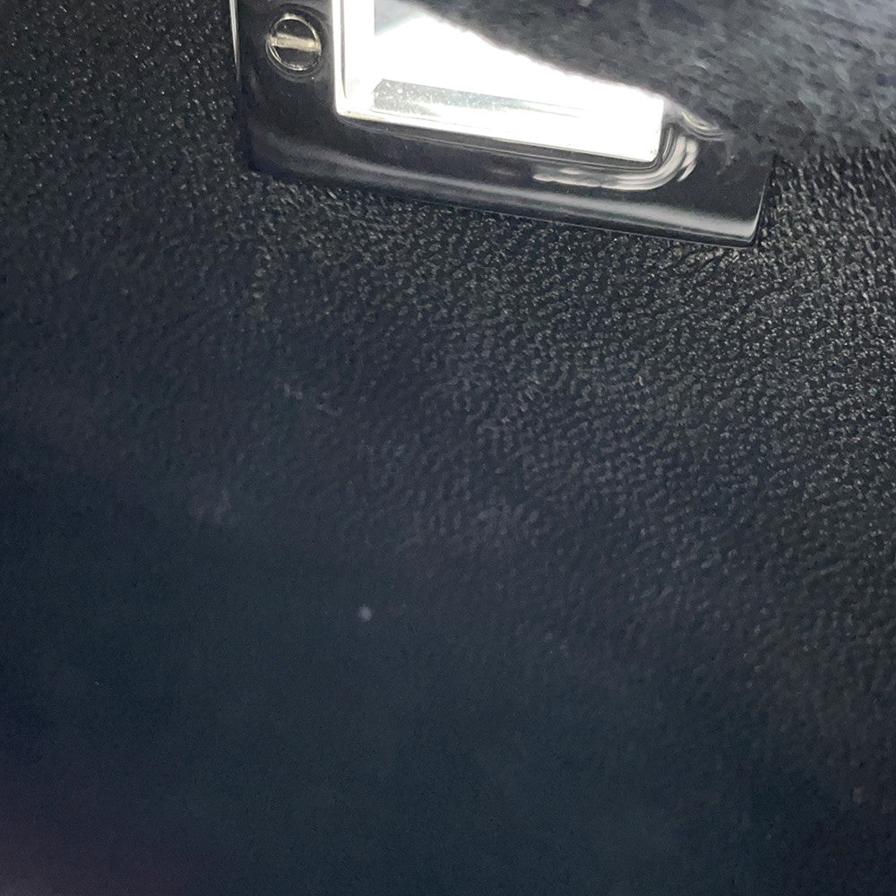 FENDI Peekaboo CrystalFF Handbag 2WAY Black8BN335 suede Size Petit