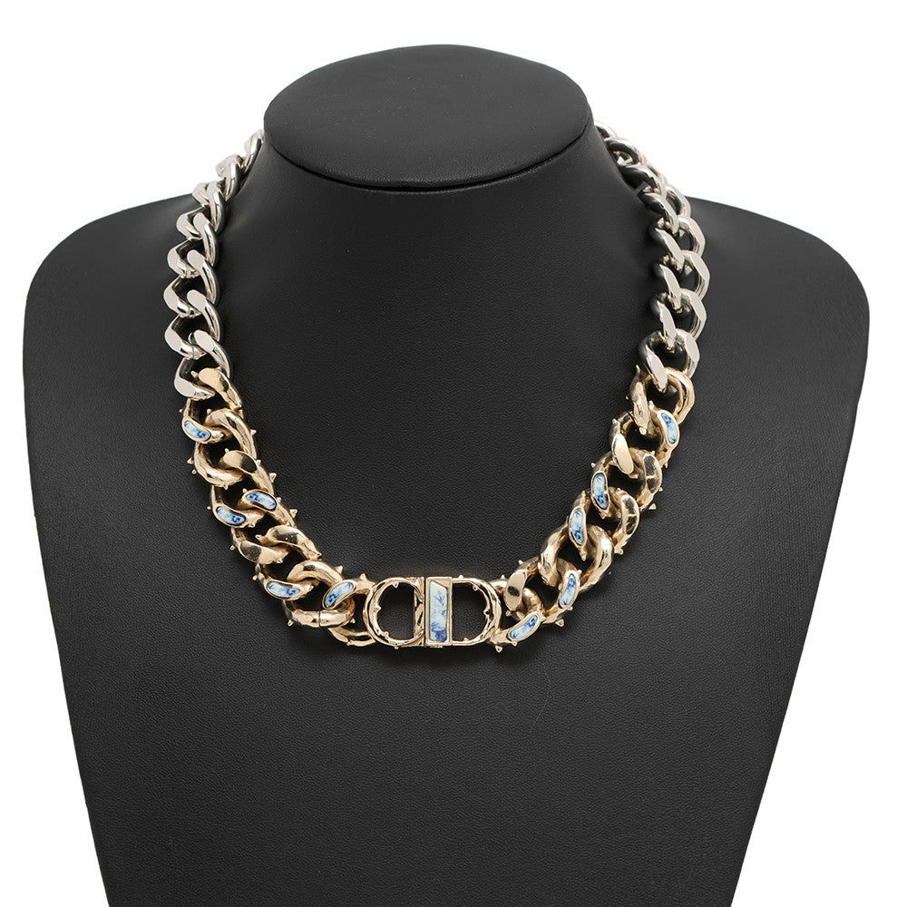 Dior CDIcon Chain Necklace Gold/SilverN2060HOMMT Metal