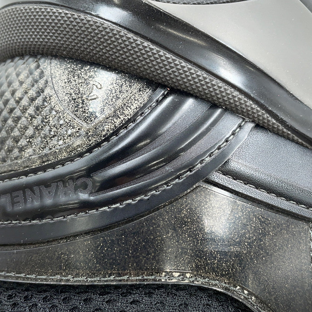 CHANEL Sneakers BlackG45077 Nylon Laminate Size 36