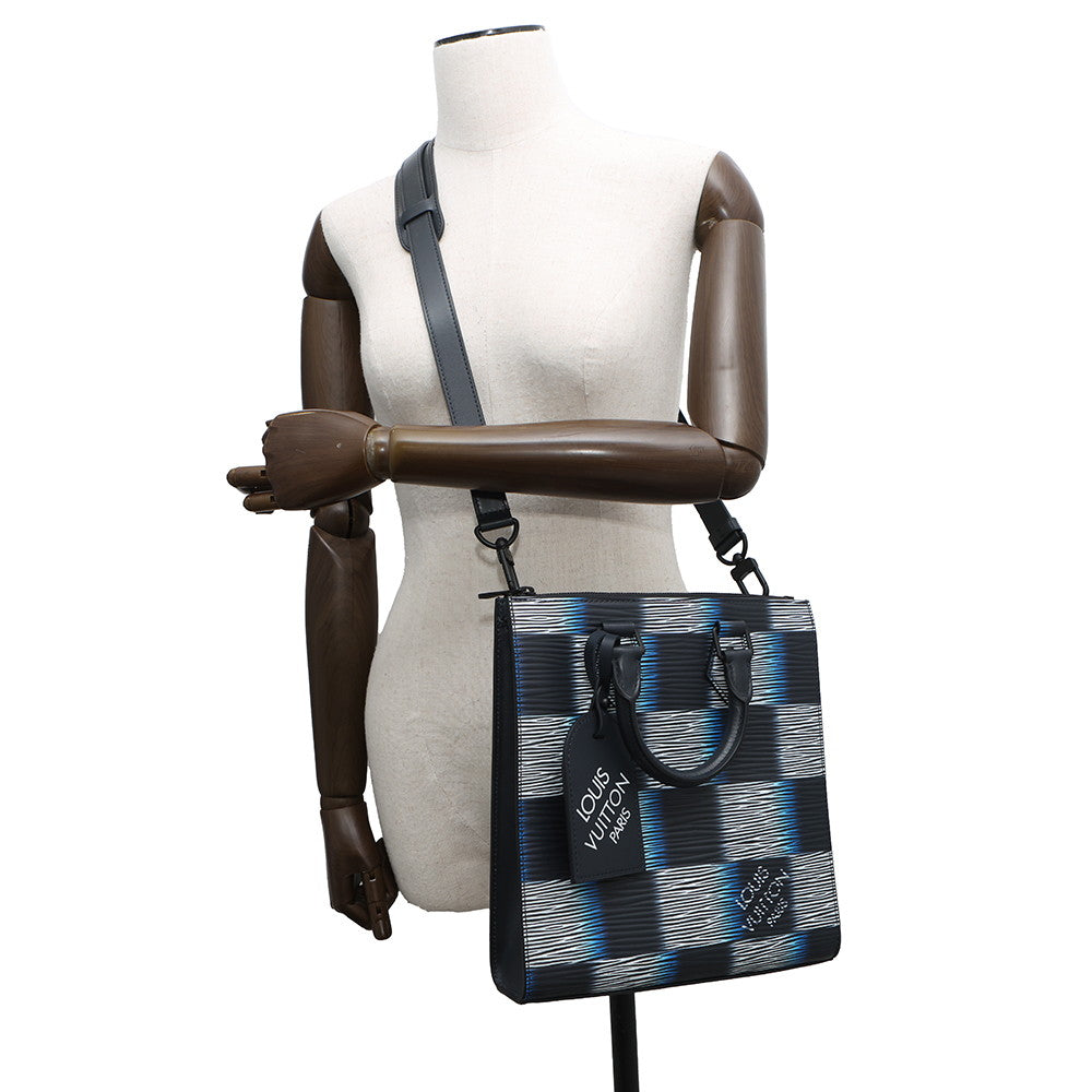 LOUIS VUITTON Sac Plat MulticolorM23957 Damier・Lash Epi Leather・XL Leather