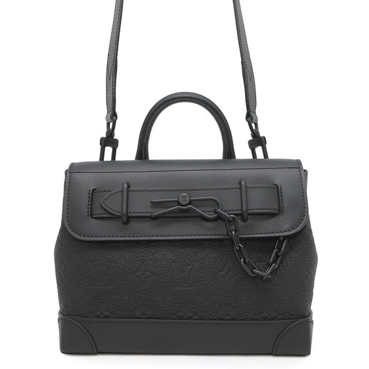 LOUIS VUITTON Steamer NoirM24436 Monogram・Taurillon Size PM