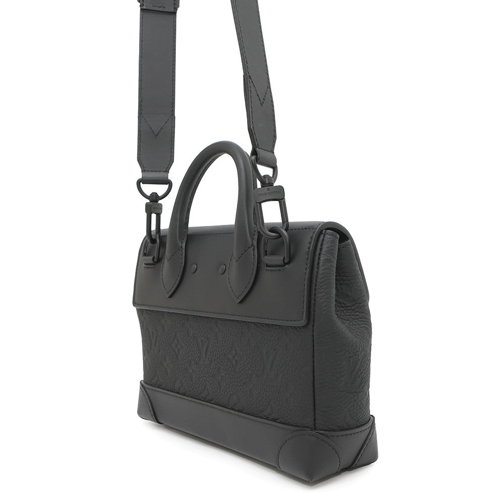 LOUIS VUITTON Steamer NoirM24436 Monogram・Taurillon Size PM