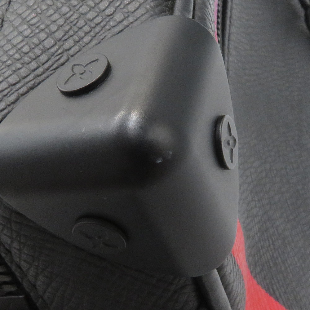 LOUIS VUITTON Mini Soft Trunk Noir/Righe RainbowM30351 Taiga Leather Size Mini