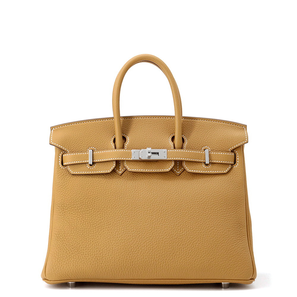 HERMES Birkin Natural Sable Togo Leather Size 25