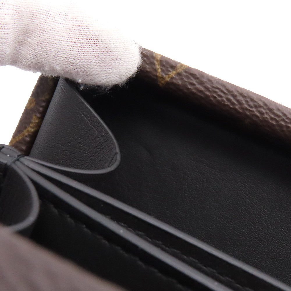 LOUIS VUITTON Wallet trunk NoirM20250 Monogram Macassar Canvas