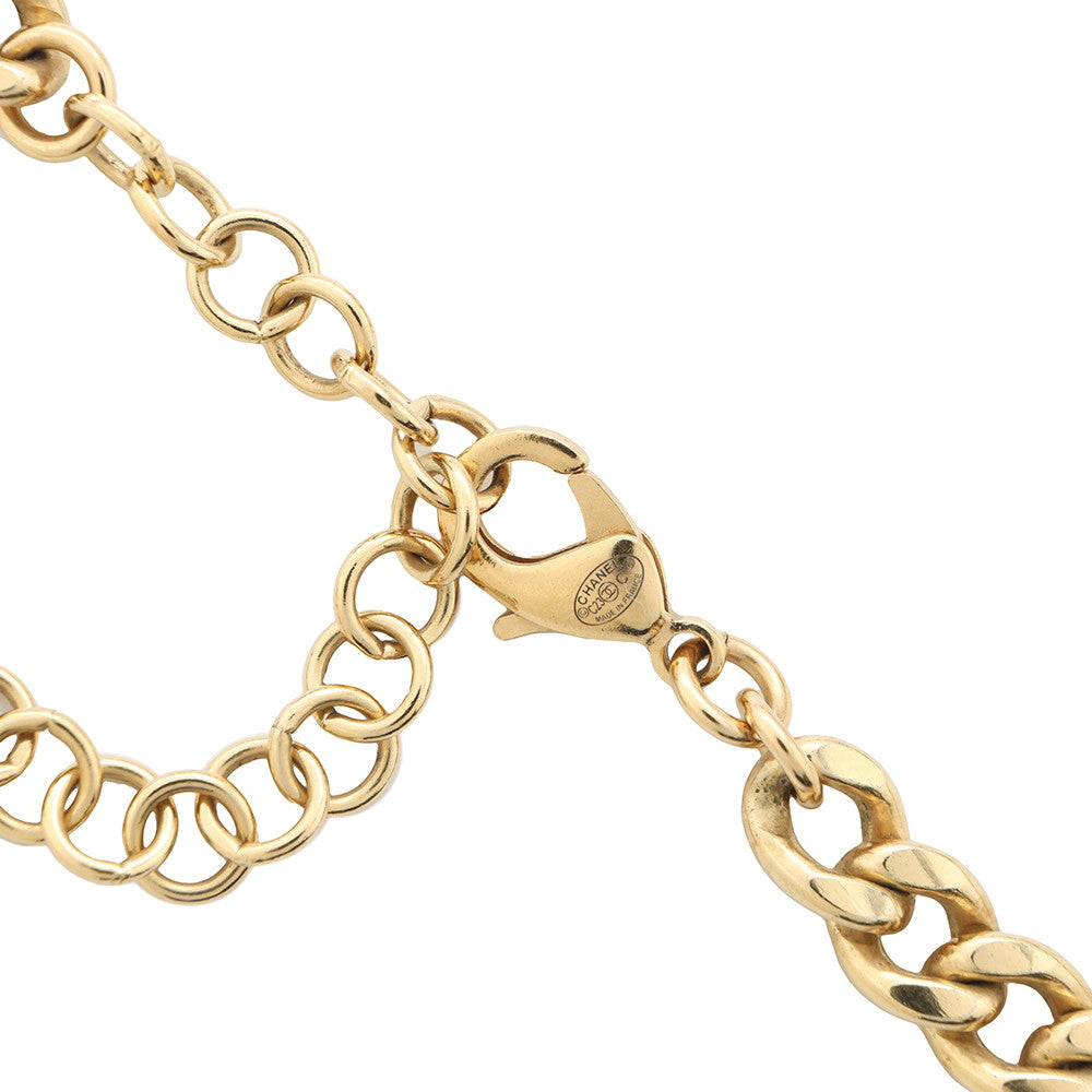 CHANEL CC Logo Heart Necklace/ChokerABA081 Metal Stone