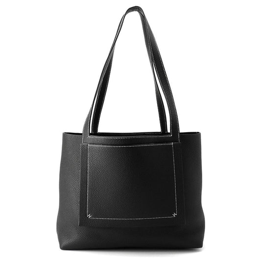 HERMES Cabas Sellier Black Taurillon Clemence Size 31