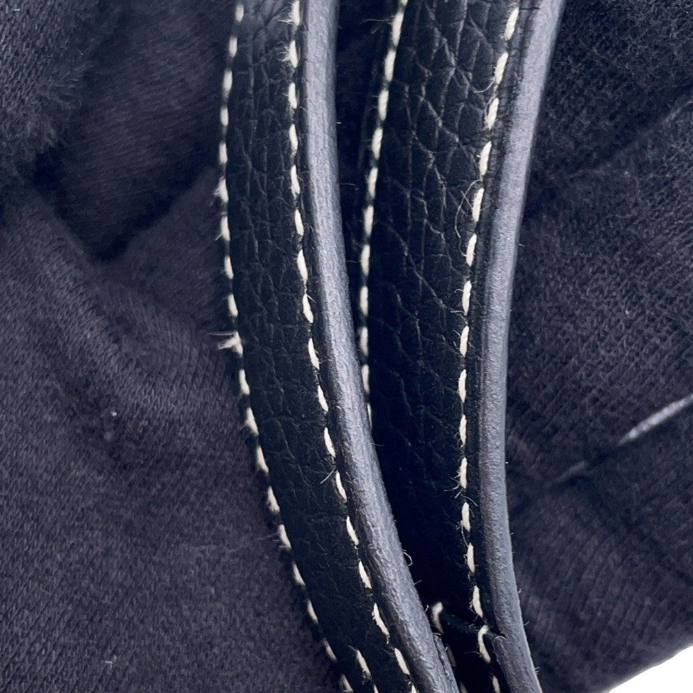 HERMES Cabas Sellier Black Taurillon Clemence Size 31