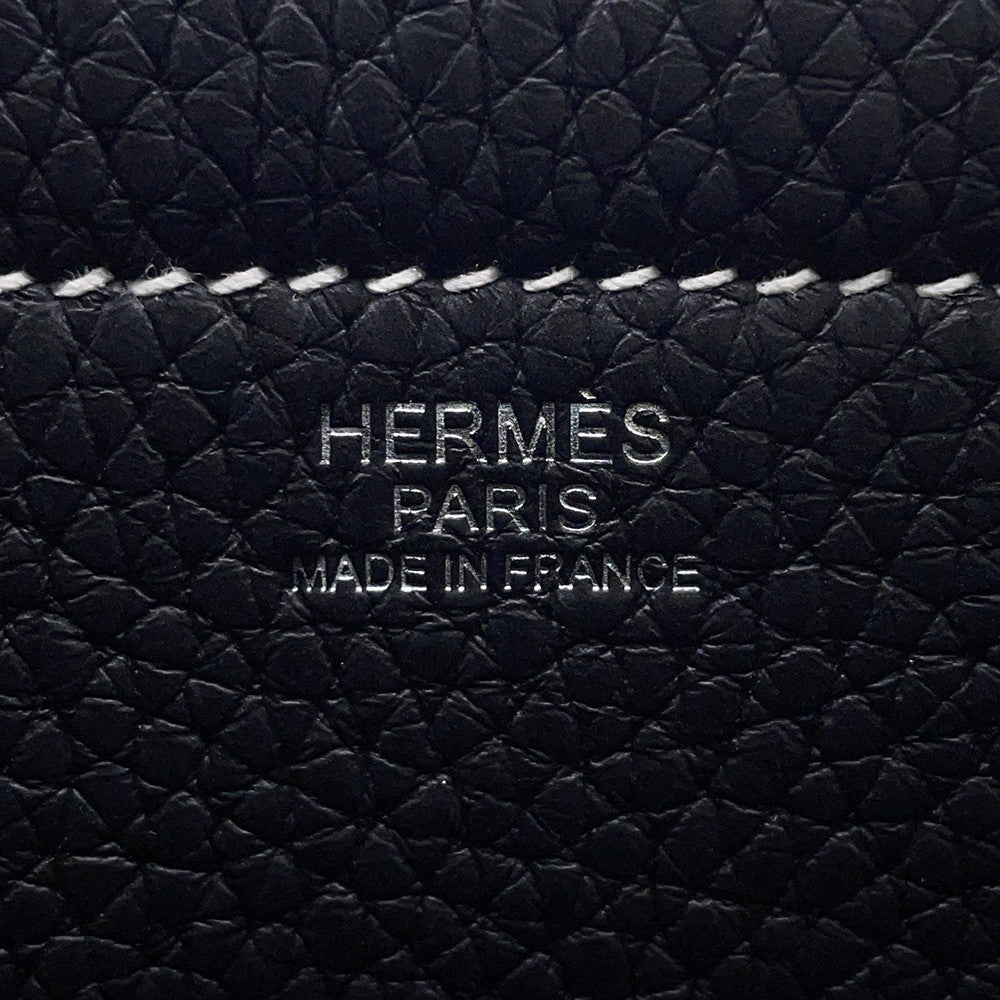 HERMES Cabas Sellier Black Taurillon Clemence Size 31