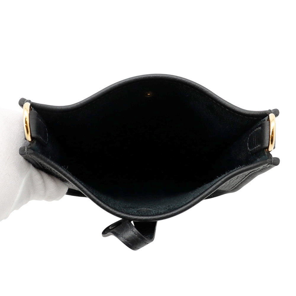 HERMES Evelyne Amazon Long Black Taurillon Clemence Size TPM