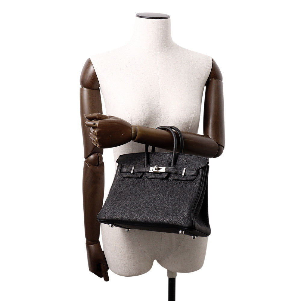 HERMES Birkin Black Togo Leather Size 25