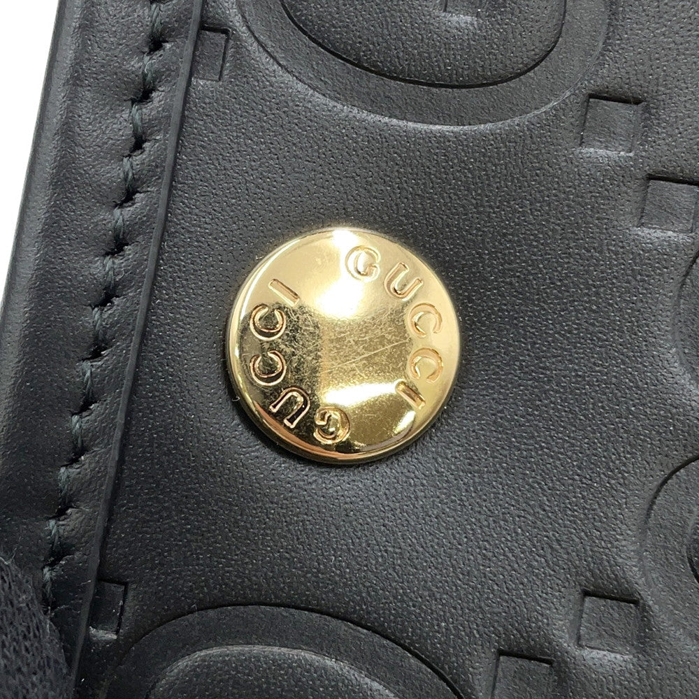 GUCCI GG Super Mini 2WAY Bag Black790133 Leather