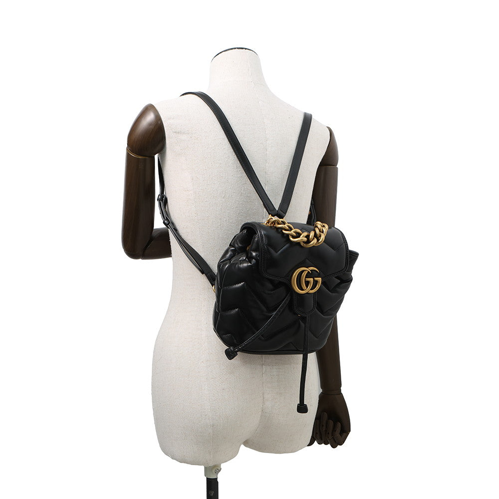 GUCCI GG Marmont Mini Backpack Black777253 Leather
