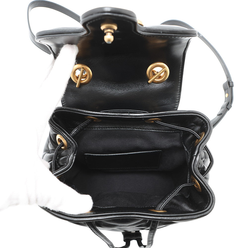 GUCCI GG Marmont Mini Backpack Black777253 Leather
