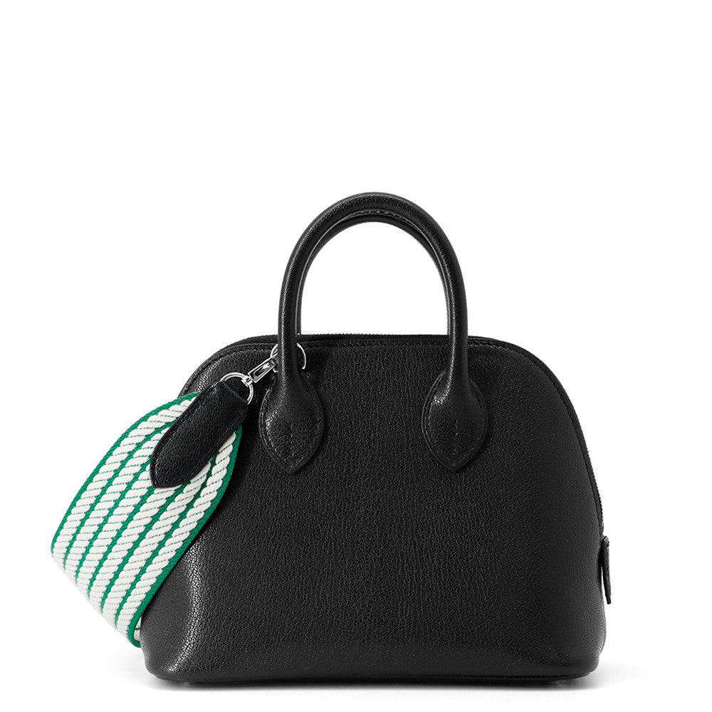 HERMES Bolide 1923 Sangle Cortage Black Chevre Siamese Character Size Mini