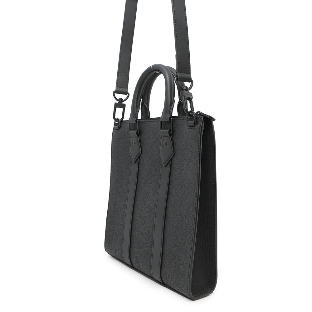 LOUIS VUITTON Sac Plat NoirM21884 Monogram・Taurillon