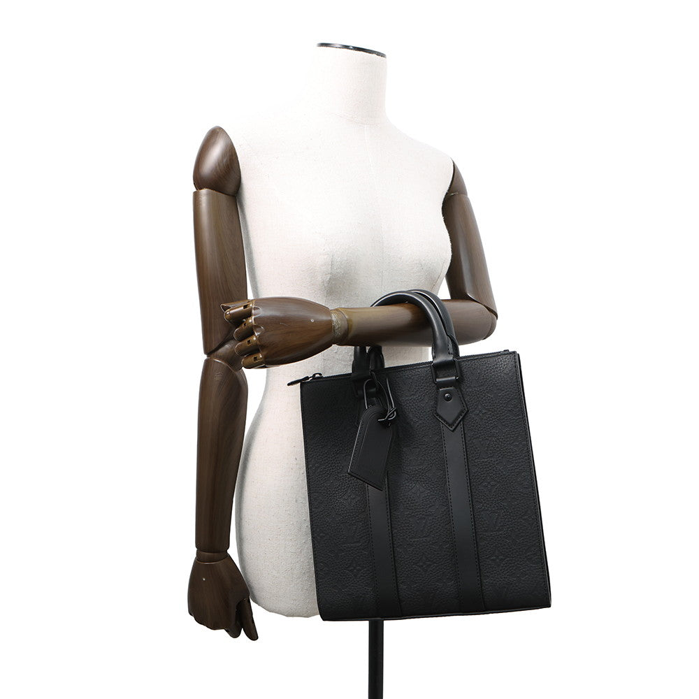 LOUIS VUITTON Sac Plat NoirM21884 Monogram・Taurillon