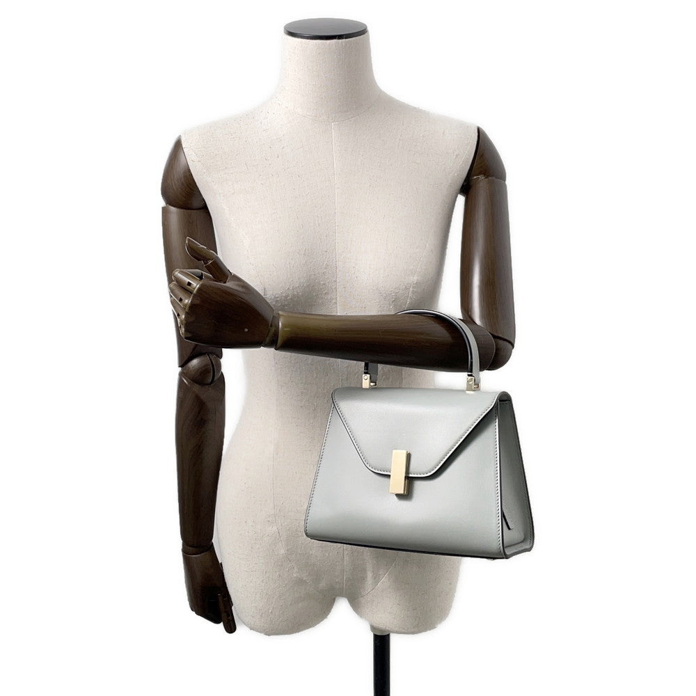 Valextra Valextra Izide Light GrayWBES0036 Calf Leather Size Mini