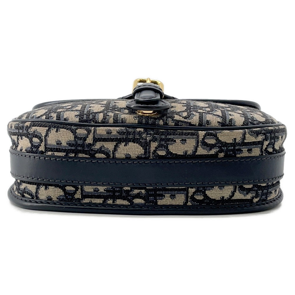 Dior Oblique Bobby Shoulder Bag NavyM9319UTZQ Canvas Leather