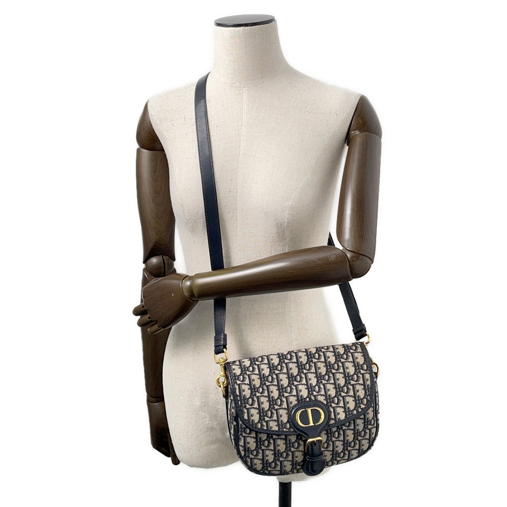 Dior Oblique Bobby Shoulder Bag NavyM9319UTZQ Canvas Leather