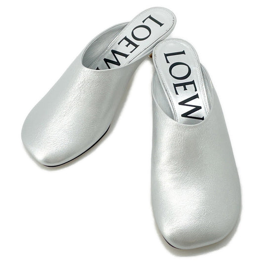 LOEWE Toy Mule SilverLLST379X06 Laminated Lambskin Size 38