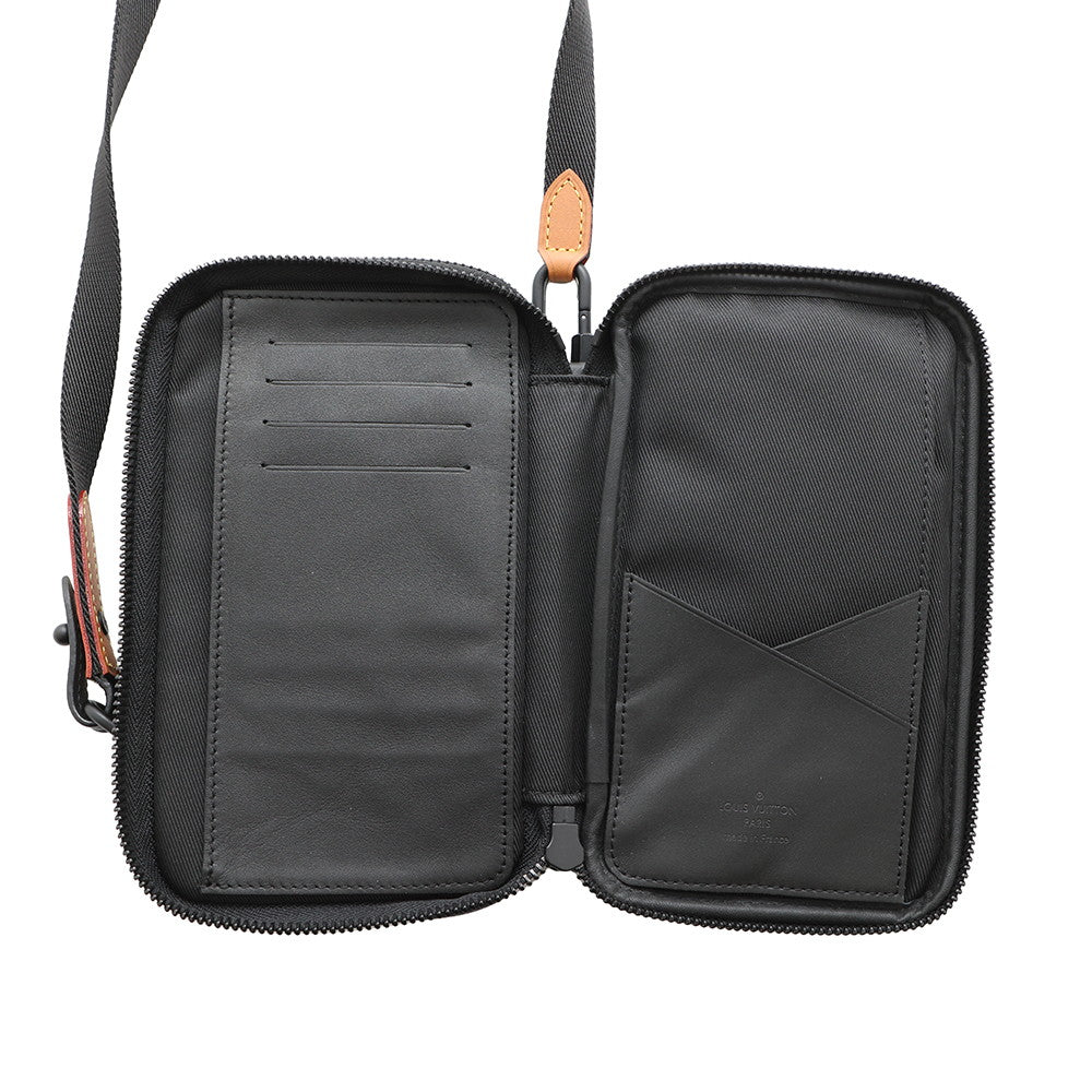 LOUIS VUITTON Double Phone Pouch NIGOCollaboration NoirN40377 Damier・Giant NIGOCollaboration