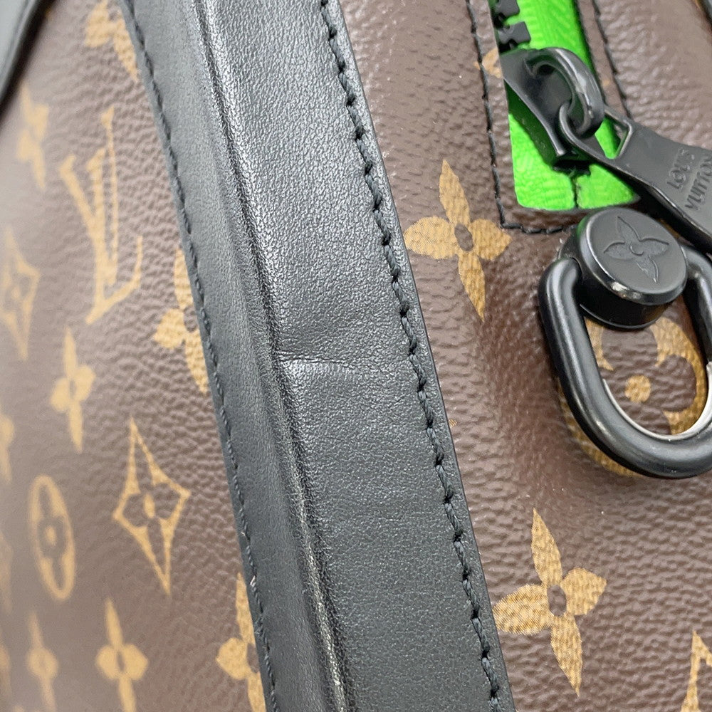 LOUIS VUITTON LV Friend Soft Trunk Virgil Abloh Brown/NoirM45619 Monogram Macassar Canvas