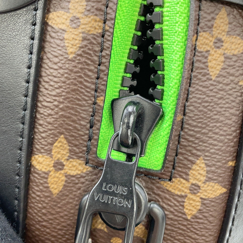 LOUIS VUITTON LV Friend Soft Trunk Virgil Abloh Brown/NoirM45619 Monogram Macassar Canvas