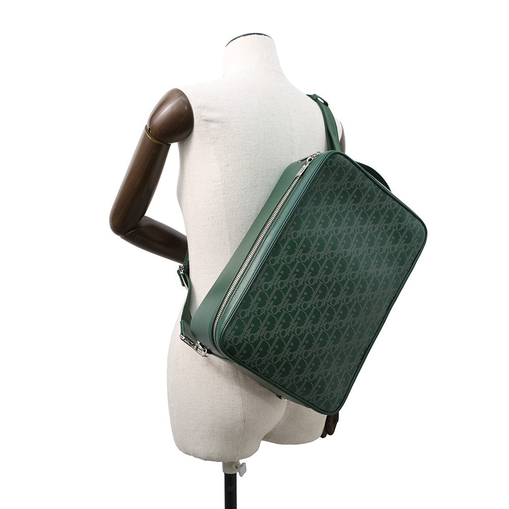 Dior Oblique World Tour Sling Bag Green1ESME143CLP Leather Fabric
