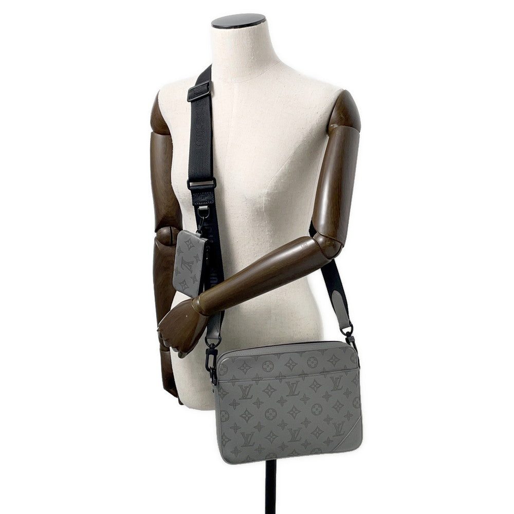 LOUIS VUITTON Duo messenger GrayM46104 Monogram Shadow