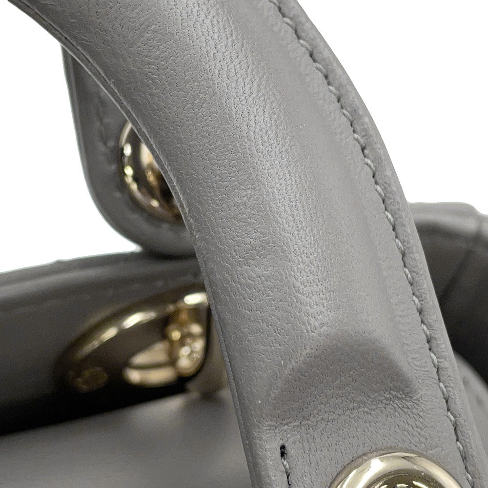 Dior Lady Dior My ABCDior GrayM05380CAL Lambskin Size Small