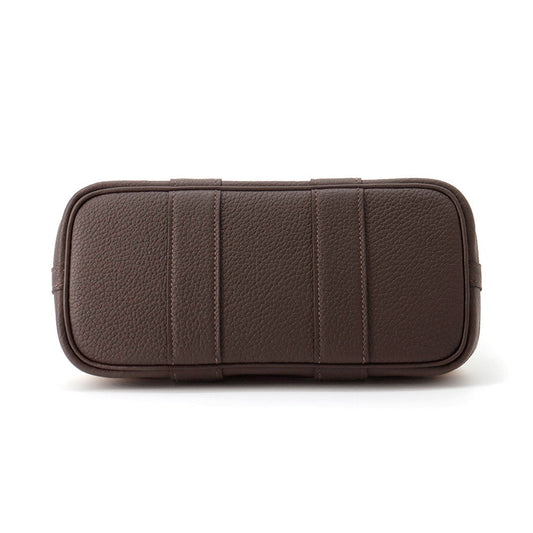 HERMES Neo Garden Ecru/Ebene Toile H Viking Negonda Leather Size 23