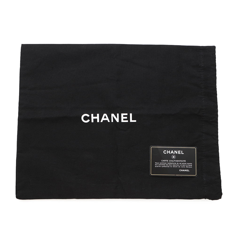 CHANEL DeauvilleShoulder Bag BlackAS1045 Calf Leather