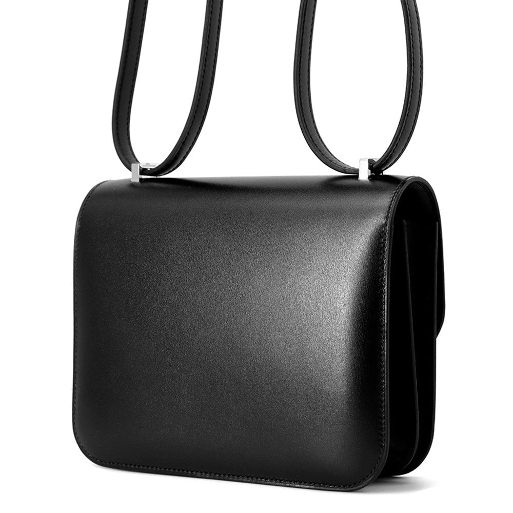 HERMES Constance3 Miroir Black Box Calf Leather Size Mini