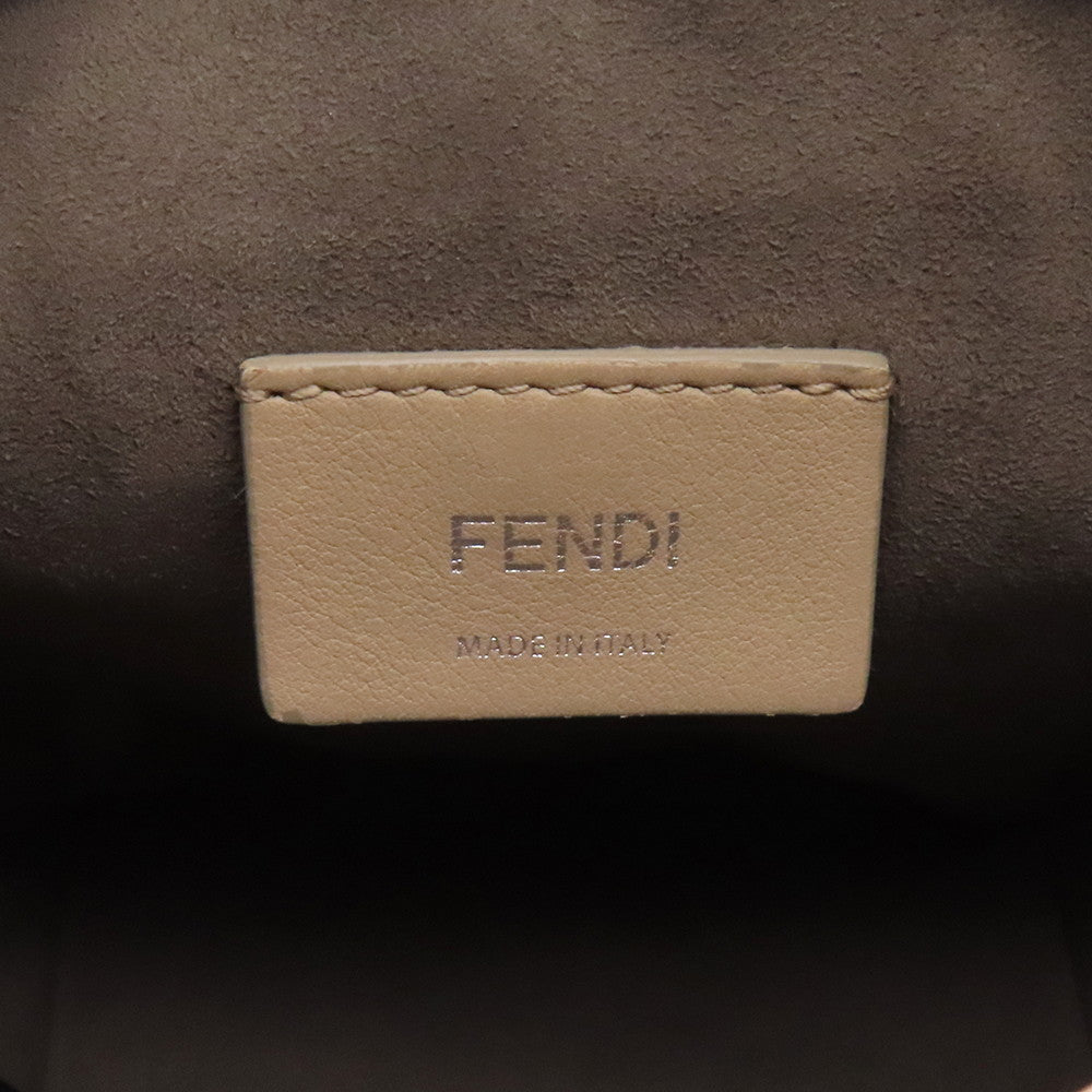FENDI Montresor Shoulder Bag Studded Jasmin Flower8BS010 Leather Size Mini