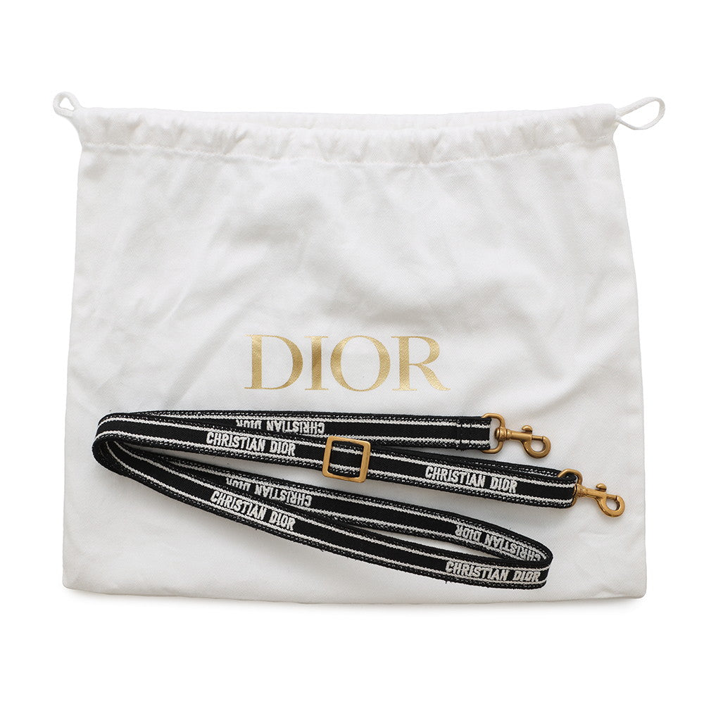Dior Book Tote Mini Phone Bag Vertical Black/WhiteS5555CZAE Canvas