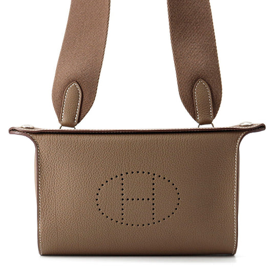 HERMES Videpoches Etoupe Togo Leather