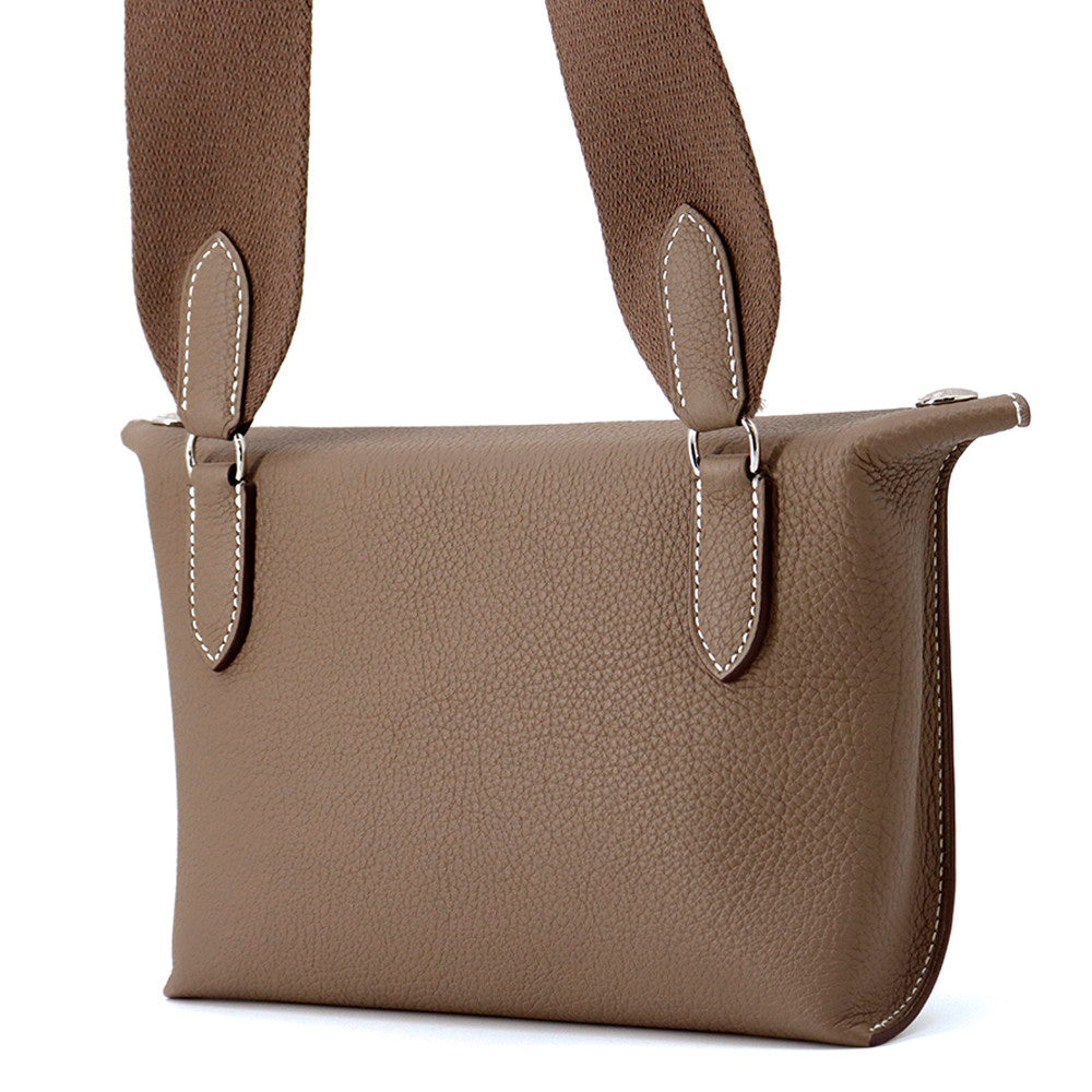 HERMES Videpoches Etoupe Togo Leather