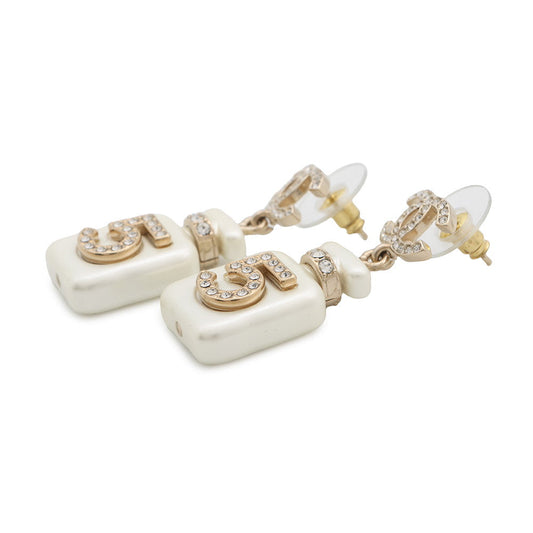 CHANEL No.5/PerfumeBottleAB8469 Metal Faux Pearl  Rhinestone
