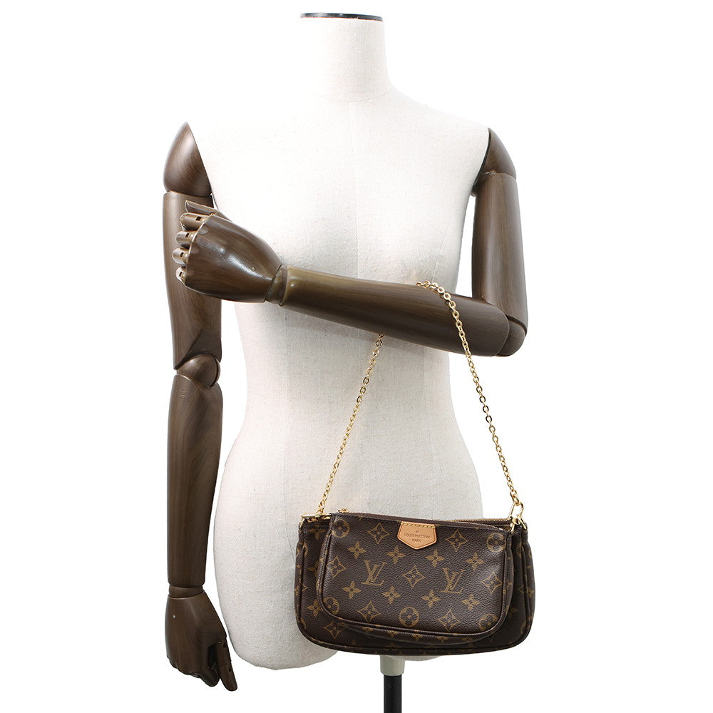 LOUIS VUITTON Multi Pochette Accessoires KhakiM44813 Monogram