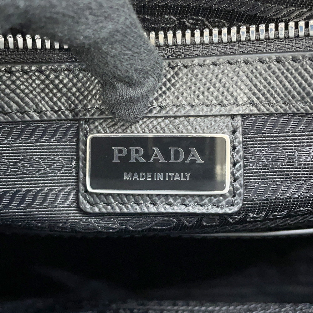 PRADA Saffiano Leather 2way Tote Bag Black2VG084 Leather