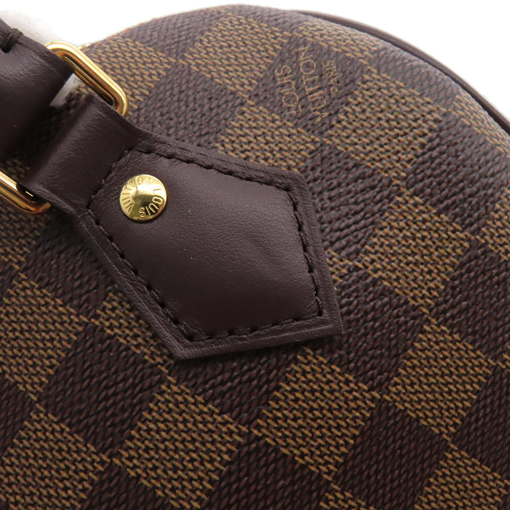 LOUIS VUITTON Speedy Bandouliere RedN40489 Damier Ebene Canvas Size 20