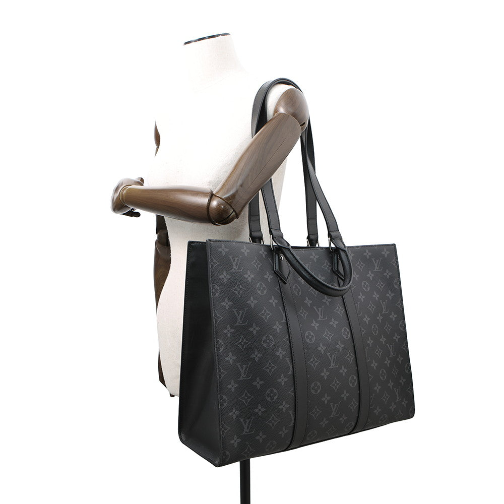 LOUIS VUITTON Sac Plat 24H NoirM47059 Monogram Eclipse