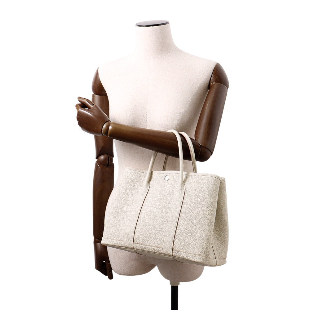 HERMES Garden Party Beton Negonda Leather Size TPM