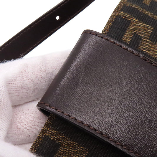 FENDI Zucca One Shoulder Bag Brown26727 Canvas Leather