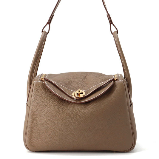 HERMES Lindy Etoupe Taurillon Clemence Size 26