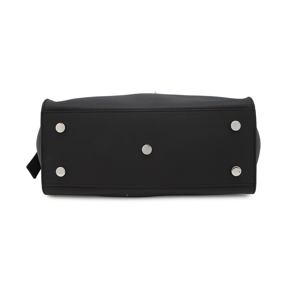 SAINT LAURENT PARIS Baby Downtown Cabas 2WAY Handbag Black436834 Leather