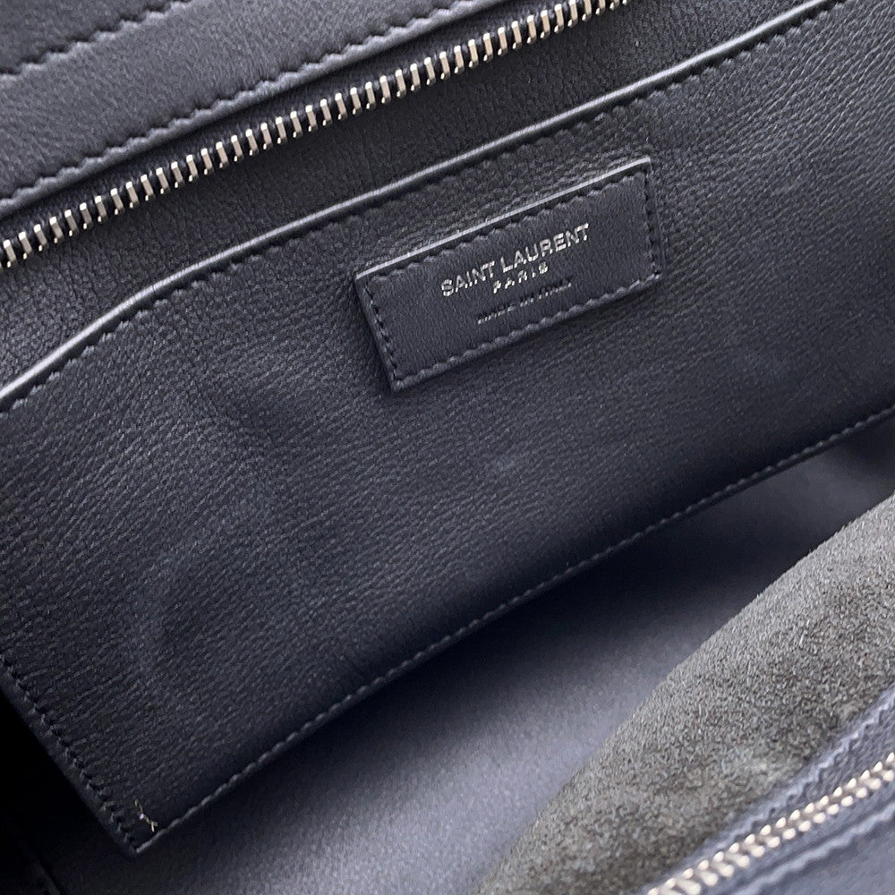 SAINT LAURENT PARIS Baby Downtown Cabas 2WAY Handbag Black436834 Leather